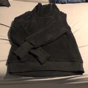 Athleta like new Sherpa cowl neck pull over